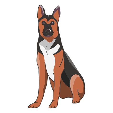 German Shepherd Dog Illustration Transparent Png And Svg Vector File