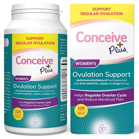 Buy Conceive Plus Ovulation Support Myo Inositol Coq10 Folic Acid Women Fertility Supplement