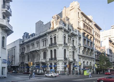 Historical Building Facade In Montevideo Editorial Stock Image Image