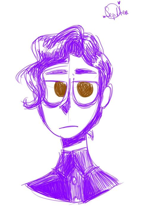 Michael Afton Sketch Fnaf Afton Purple Guy