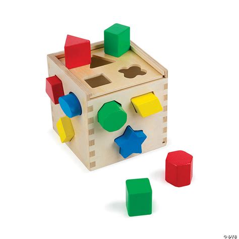 Shape Sorting Cube Classic Toy Oriental Trading
