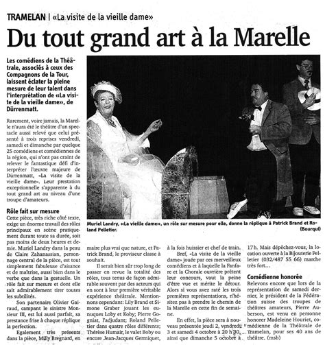 2003 La Visite De La Vieille Dame De Friedrich Dürrenmatt Les
