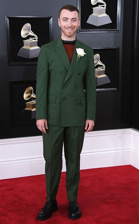 Sam Smith From 2018 Grammys Red Carpet Fashion E News