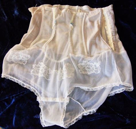 Vtg Glydons 1950 S 60 S High Waist Girdle Garter Bone Corset Lace Panty Sexy High Waist