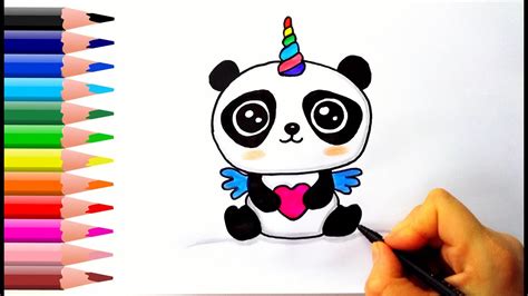 How To Draw A Pandacorn Avocadozebra School Supplies
