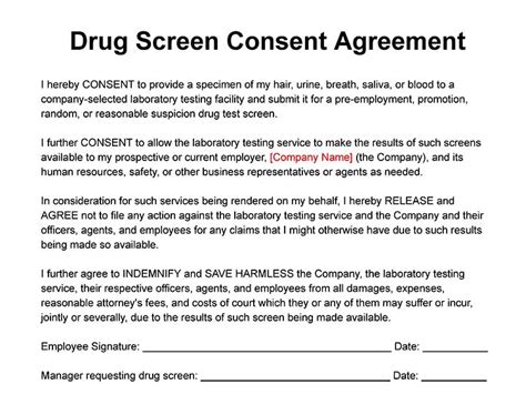 Employee Drug Screening State Laws And Requirements Free Templates