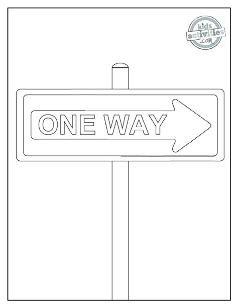 Free Traffic And Stop Sign Coloring Pages Road Signs Kids Activities