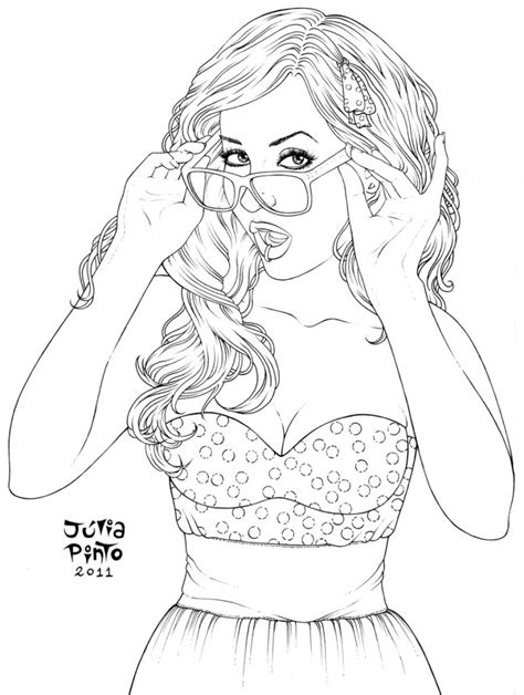 Realistic Girl Coloring Pages At Getdrawings Free Download