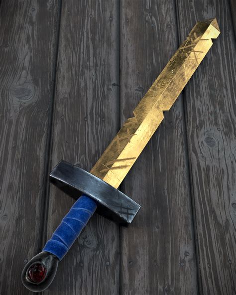Golden Sword Of Battle 3d Render Radventuretime