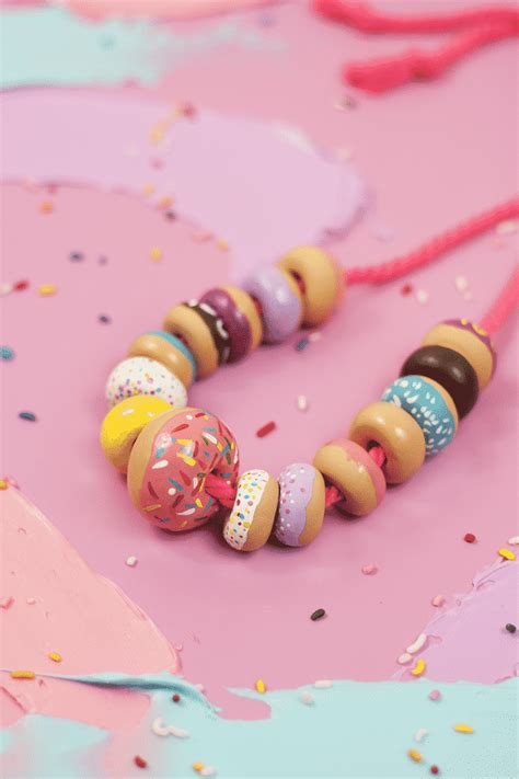Diy Donut Bead Necklace ⋆ Brite And Bubbly