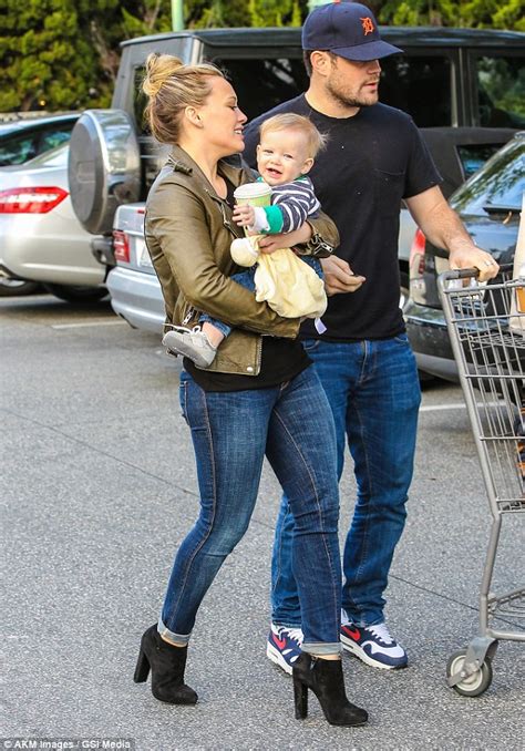 Hilary Duff Showers Baby Boy Luca With Affection On Trip To Bristol