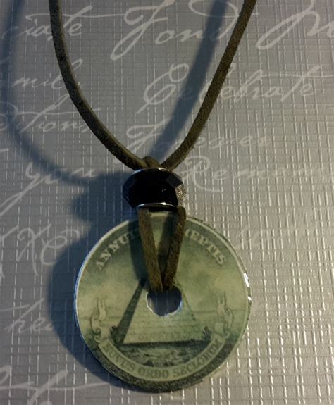 Dollar Bill Pendant Necklace By Prettyandhandmade On Etsy