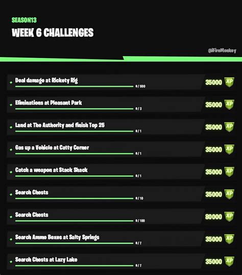 Fortnite Season 3 All Week 6 Challenges Location Tasks And Other Details