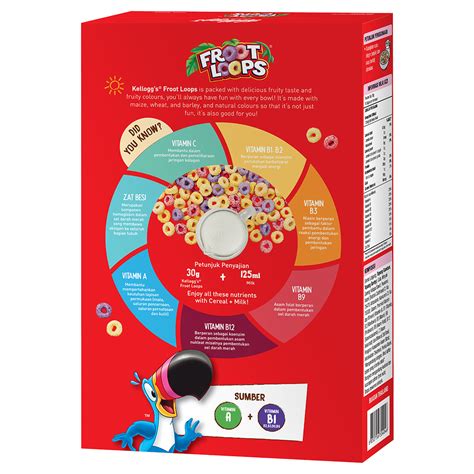 Fruity Froot Loops Rainbow Cereal Kelloggs Indonesia
