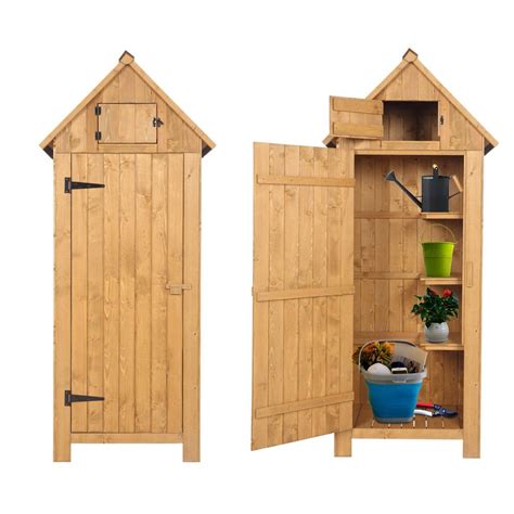 Fir Wood Arrow Shed With Single Door Wooden Garden Shed Laboby