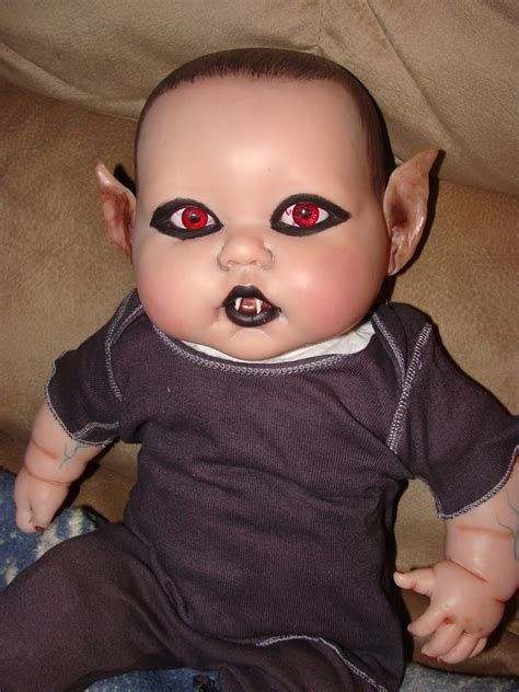 Ooak Reborn Vampire Vinyl Babies Made With Heat Set Paints And Polymer Clay Ears Pm With Any