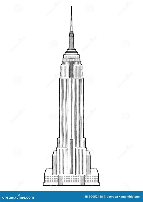 Empire State Building Editorial Stock Photo Illustration Of Famous