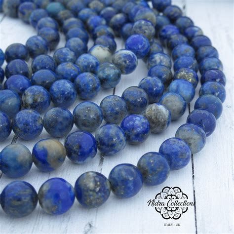 High Quality Lapis Lazuli Gemstone Beads Grade AA Full Strand 8 Mm