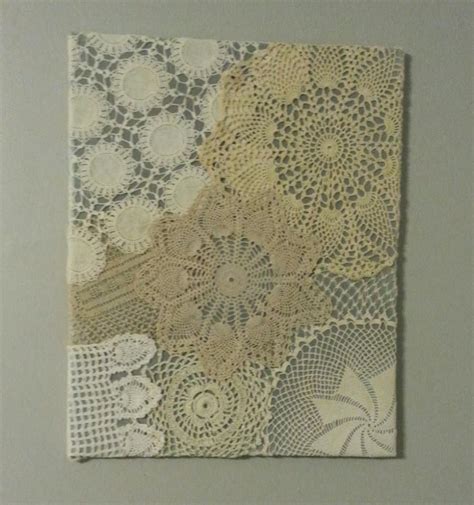 Crochet Wall Art With Crocheted Doilies Love The Different Colours