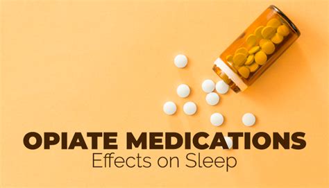 How Opiate Medications Affect Sleep
