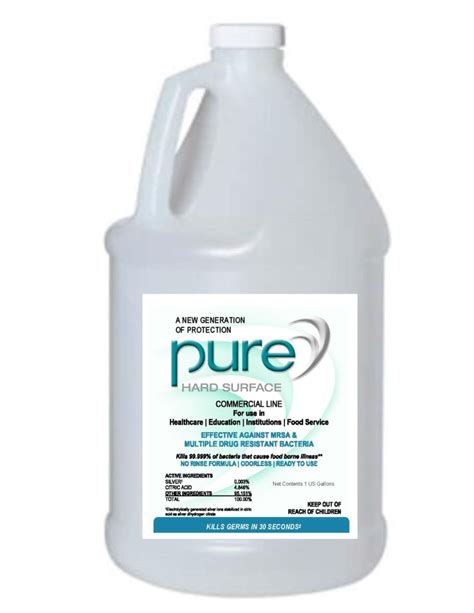 Pure Hard Surface Disinfectant 1 Gallon Whiting Systems