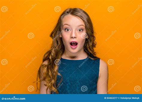 Surprised Teen Girl With Freckles Stock Image 43650973