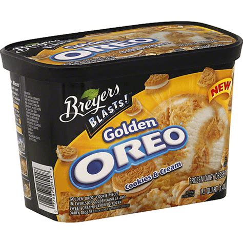 Breyers Blasts Golden Oreo Cookies And Cream Chocolate Frozen Dairy