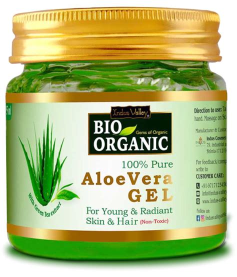 Buy Indus Valley 100 Bio Organic Aloe Vera Gel For Skin Acne Scars