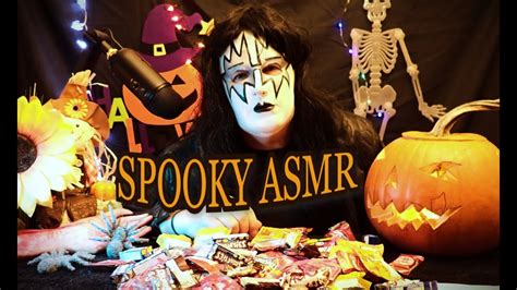 Asmr Spooky Halloween Whisper And Candy Chewing Youtube