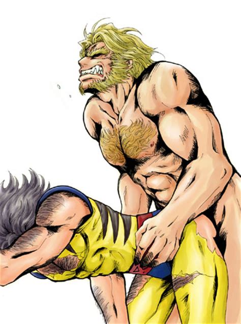 Rule 34 Bent Over Buggery Clothes Color Gay Hair Human James Howlett Male Male Only Marvel