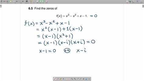 Finding Complex Zeros Of A Cubic Function Transitioning To Calculus