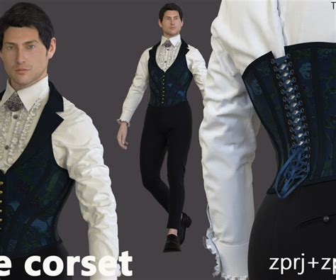 Artstation Male Corset Game Assets