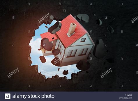 Aktuelle haus kauf brechen immobilien von 150.500 eur bis 950.000 eur mehr als 7 unterschiedliche angebote von 3 portalen vergleichen 3D-Rendering von freistehendes Haus mit rotem Ziegeldach ...