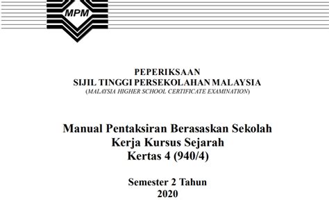 Maybe you would like to learn more about one of these? Contoh Tajuk Kerja Kursus Sejarah STPM 2021 (Jadual ...