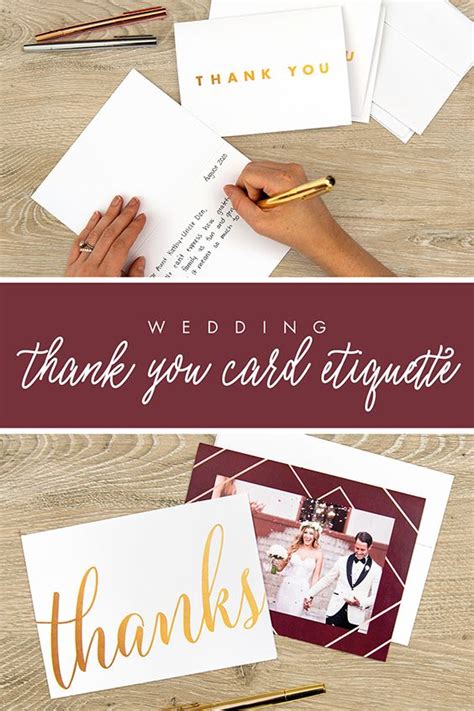 Thank You Card Etiquette Wedding Thank You Cards Wedding Thank You