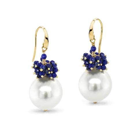 Pearl Earrings Custom South Sea Pearl Earrings Aquarian Pearls