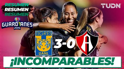 Resumen Y Goles Tigres 3 0 Atlas Guard1anes 2020 Liga Mx Femenil