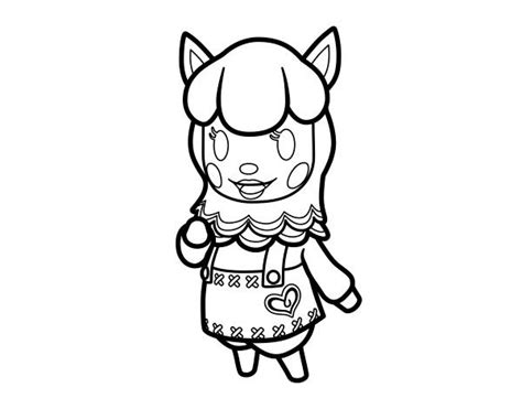 Dibujos para pintar para niños Animal Crossing 2