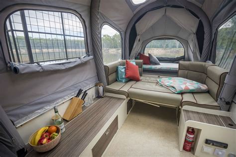 Using your rv can be uncomfortable if you're not efficient with your use of space in a small tent trailer. The Air Opus pop-up camper inflates in 90 seconds flat