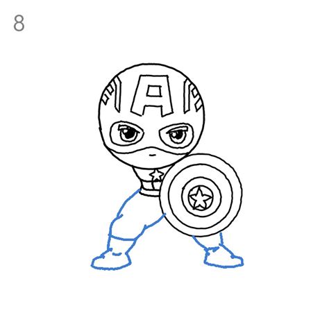 How To Draw Captain America Step By Step Easy Drawing Guides