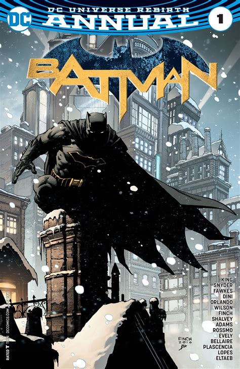 Batman Rebirth Annual 1 Cover Art By David Finch Rcomicbookcovers