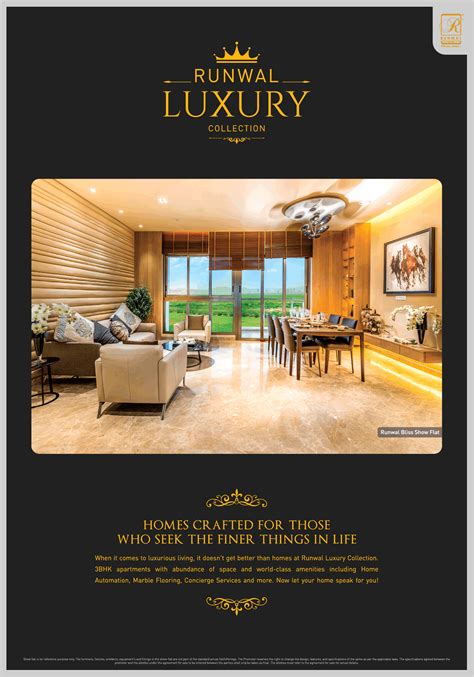 Runwal Luxury Homes Crafted For Those Who Seek Finer Things Ad Advert