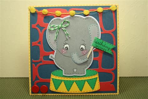 Beautiful boho elephant happy birthday. In the Pink, Designs by Cathryn: Elephant Birthday Card