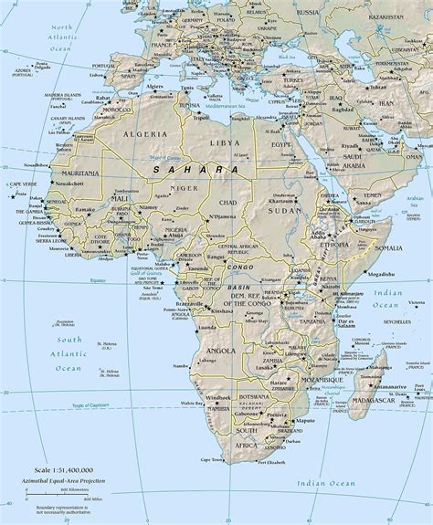 Free Picture Africa Geography Political Map