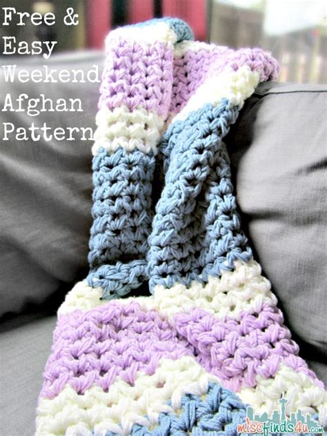 Up and down crochet dishcloth. Easy Weekend Afghan Free Crochet Pattern - Baby to Boomer Lifestyle