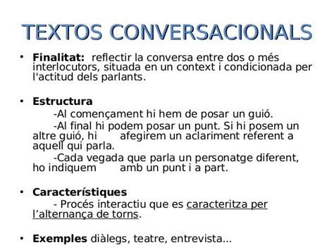 Tipologies Textuals R Bricas Conversaciones Textos