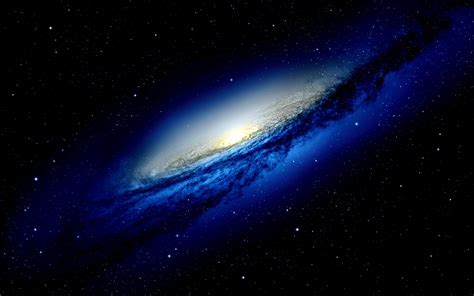 Free Download Hd Spiral Galaxy Nebula Vortex Stars In Dark Blue Color