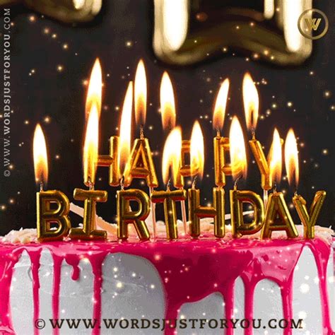 Happy Birthday Cake Candles Gif Wordsjustforyou Com Original Creative Animated Gifs