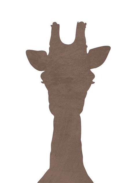 Minimal Giraffe Silhouette Scandinavian Nursery Decor Animal