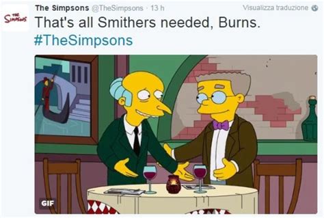 Smithers Lassistente Di Mr Burns Dei Simpson Fa Coming Out è Gay